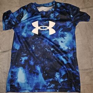 Under Armour Blue Black Graphic Performance Tee